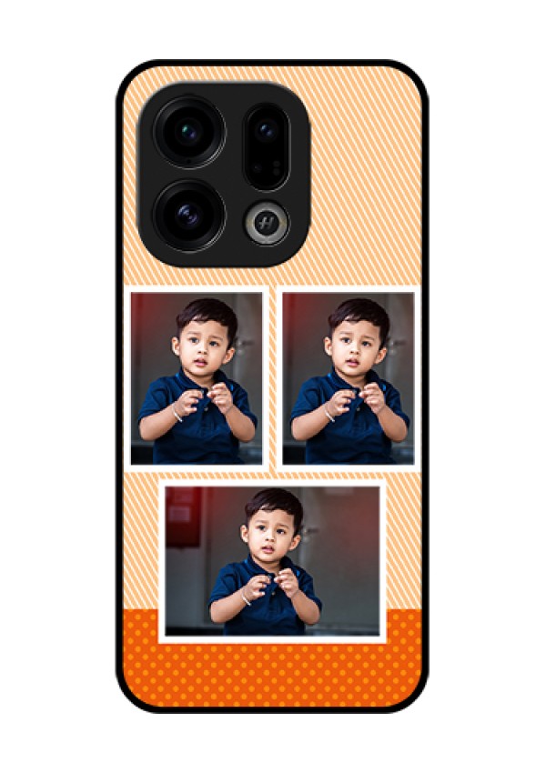 Oppo Find X9 5G Custom Glass Phone Case - Bulk Photos Upload Design