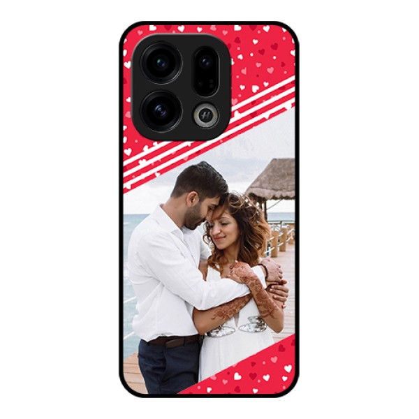 Oppo Find X9 5G Custom Glass Phone Case - Valentines Gift Design