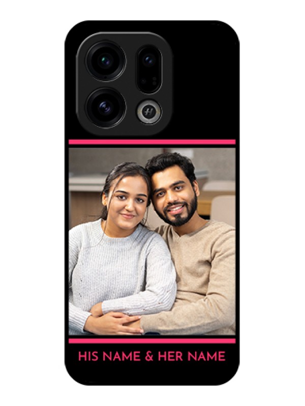Custom Oppo Find X9 5G Custom Glass Phone Case - With Add Text Design