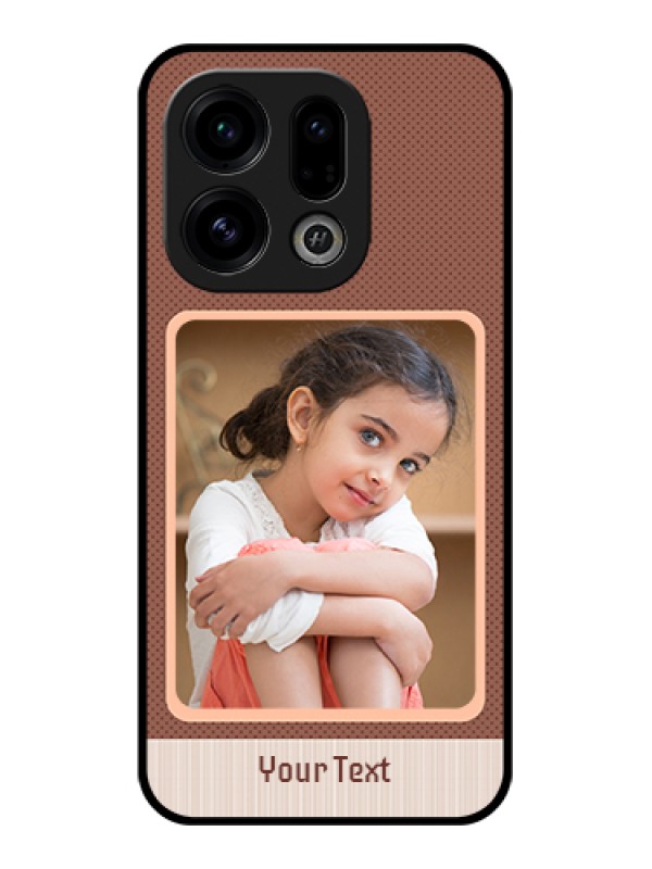 Custom Oppo Find X9 5G Custom Glass Phone Case - Simple Pic Upload Design