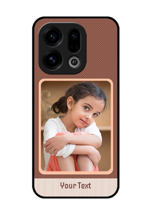 Oppo Find X9 5G Custom Glass Phone Case - Simple Pic Upload Design
