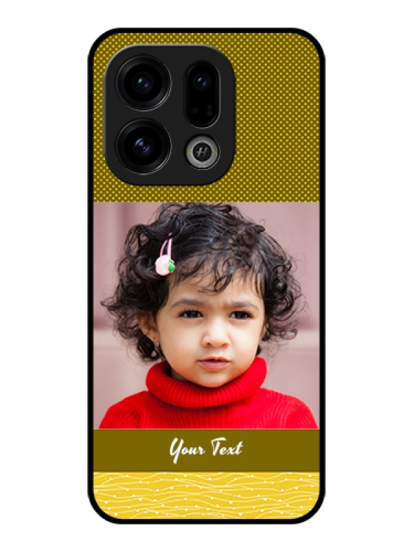 Custom Oppo Find X9 5G Custom Glass Phone Case - Simple Green Color Design