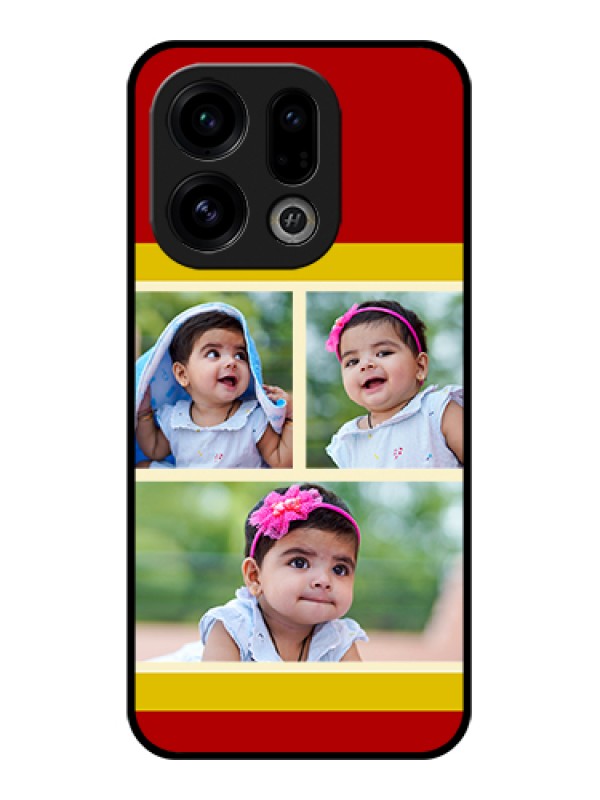 Custom Oppo Find X9 5G Custom Glass Phone Case - Multiple Pic Upload Design