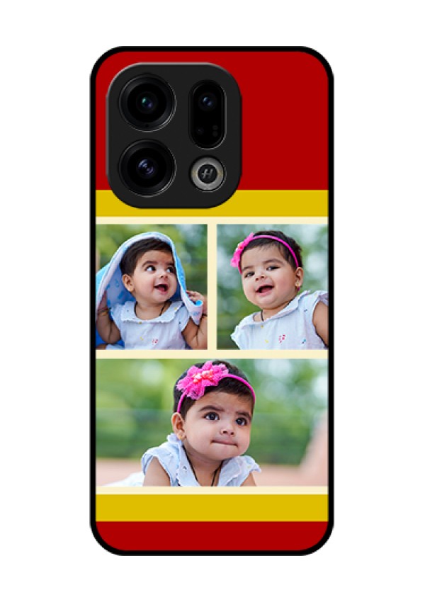 Oppo Find X9 5G Custom Glass Phone Case - Multiple Pic Upload Design