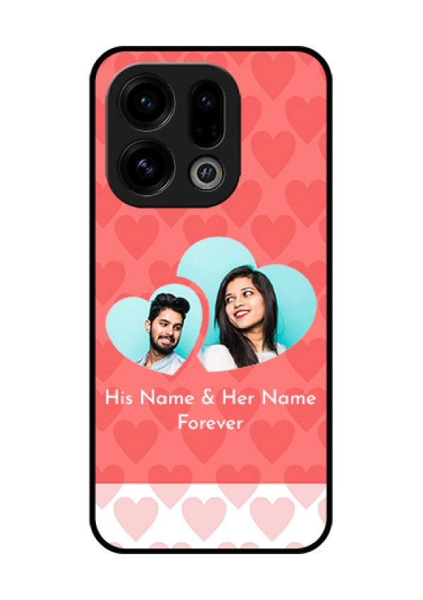 Oppo Find X9 5G Custom Glass Phone Case - Couple Pic Upload Design