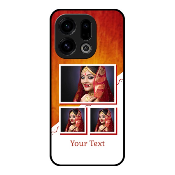 Oppo Find X9 5G Custom Glass Phone Case - Wedding Memories Design