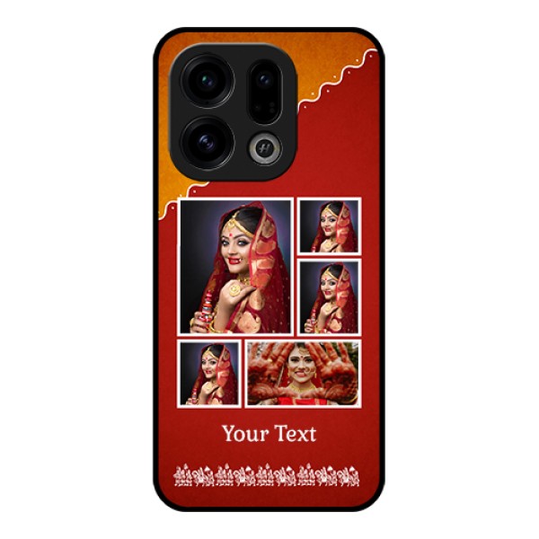 Oppo Find X9 5G Custom Glass Phone Case - Wedding Pic Upload Design