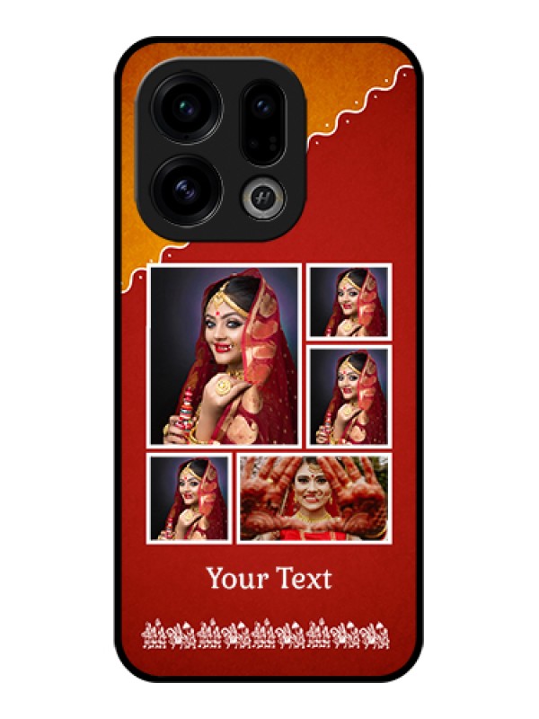 Custom Oppo Find X9 5G Custom Glass Phone Case - Wedding Pic Upload Design