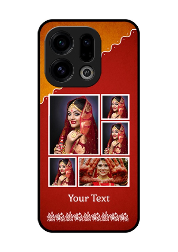 Oppo Find X9 5G Custom Glass Phone Case - Wedding Pic Upload Design