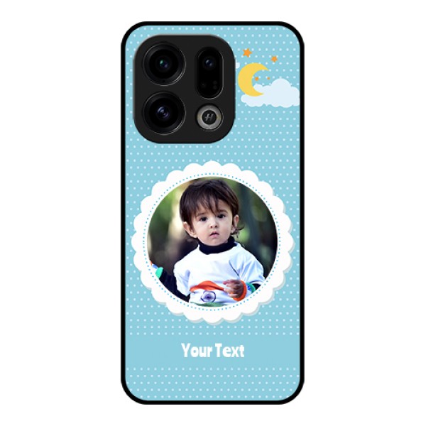 Oppo Find X9 5G Custom Glass Phone Case - Violet Pattern Design