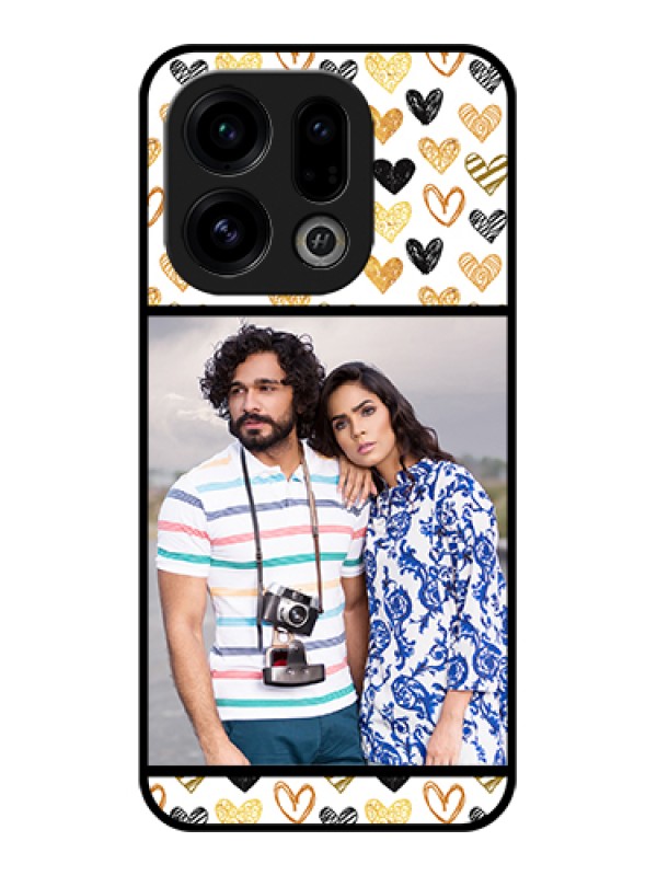 Custom Oppo Find X9 5G Custom Glass Phone Case - Love Symbol Design