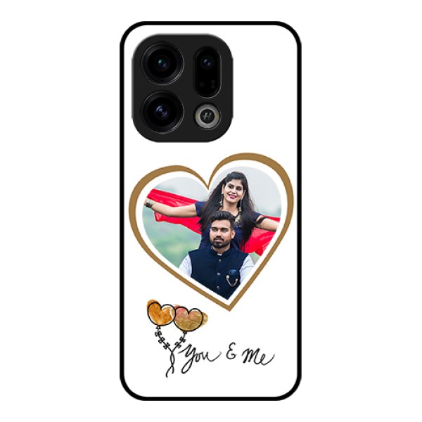 Oppo Find X9 5G Custom Glass Phone Case - You & Me Design