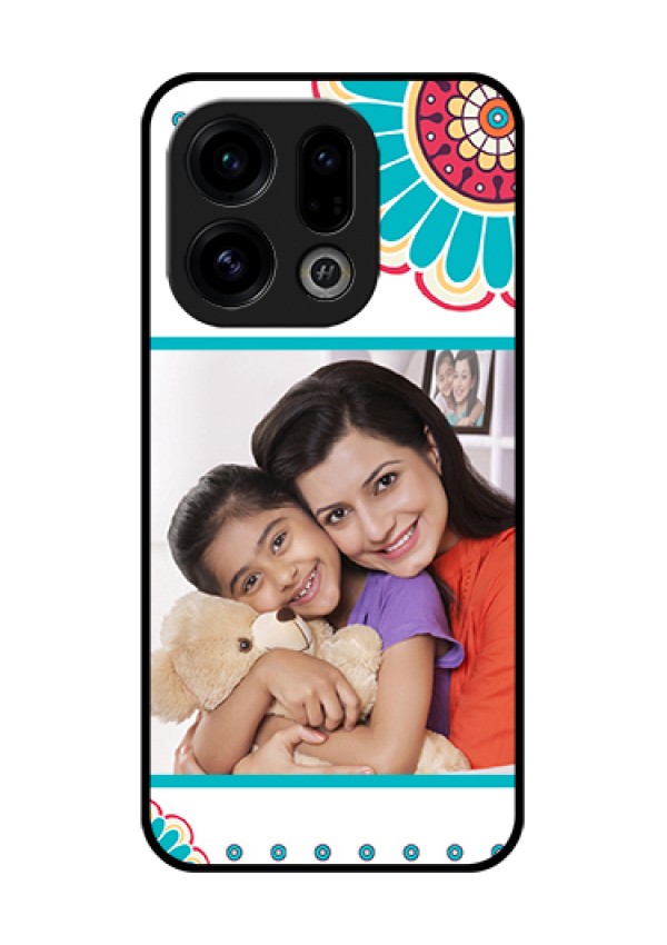 Oppo Find X9 5G Custom Glass Phone Case - Flower Design