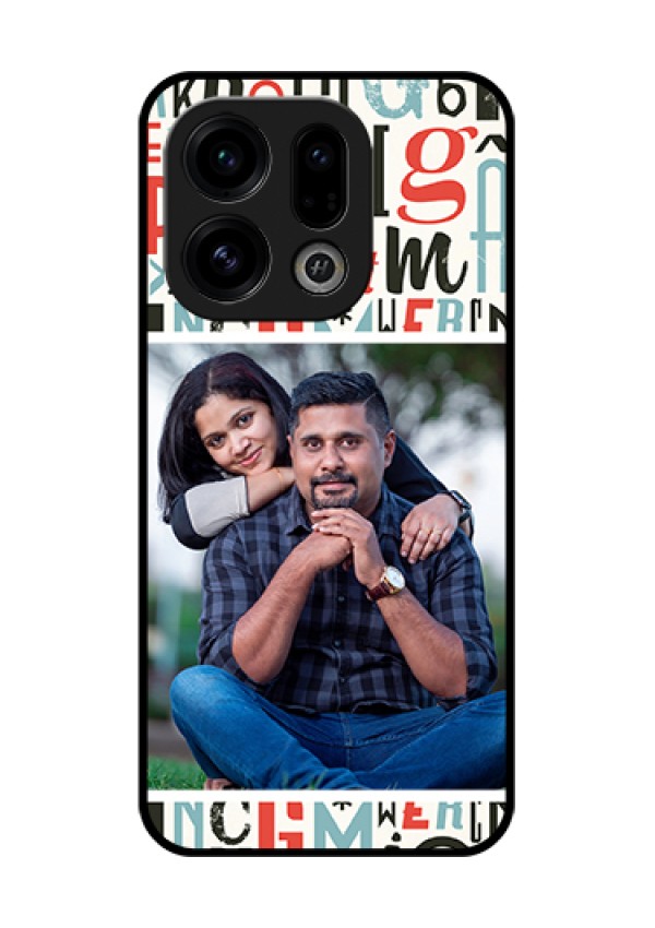 Oppo Find X9 5G Custom Glass Phone Case - Alphabet Design