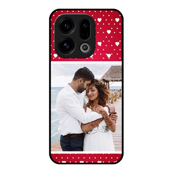 Oppo Find X9 5G Custom Glass Phone Case - Hearts Mobile Case Design Oppo Find X9 5G Custom Glass Phone Case - Hearts Mobile Case Design