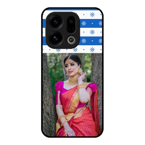 Oppo Find X9 5G Custom Glass Phone Case - Snow Pattern Design