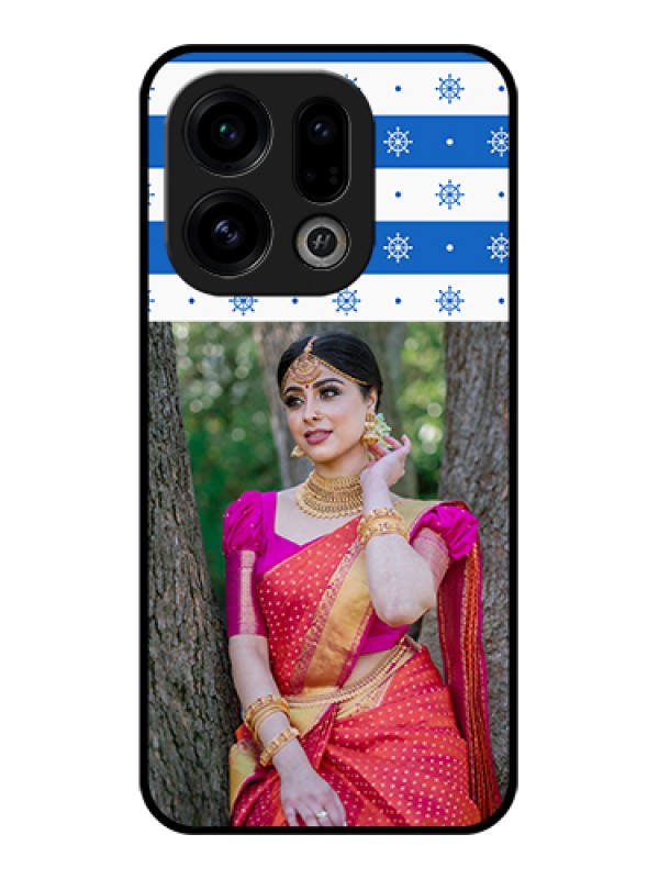 Custom Oppo Find X9 5G Custom Glass Phone Case - Snow Pattern Design