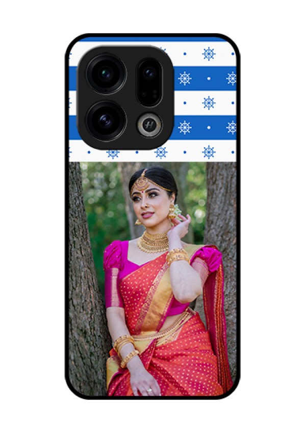 Oppo Find X9 5G Custom Glass Phone Case - Snow Pattern Design