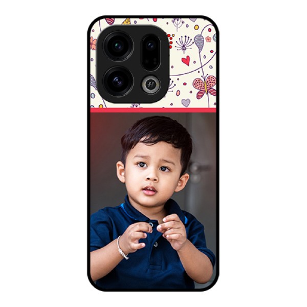 Oppo Find X9 5G Custom Glass Phone Case - Premium Floral Design