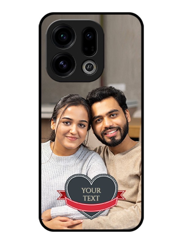 Custom Oppo Find X9 5G Custom Glass Phone Case - Just Married Couple Design