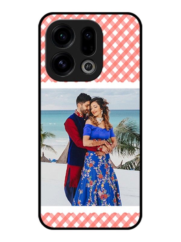 Custom Oppo Find X9 5G Custom Glass Phone Case - Pink Pattern Design