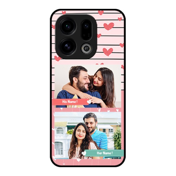 Oppo Find X9 5G Custom Glass Phone Case - Photo With Heart Design