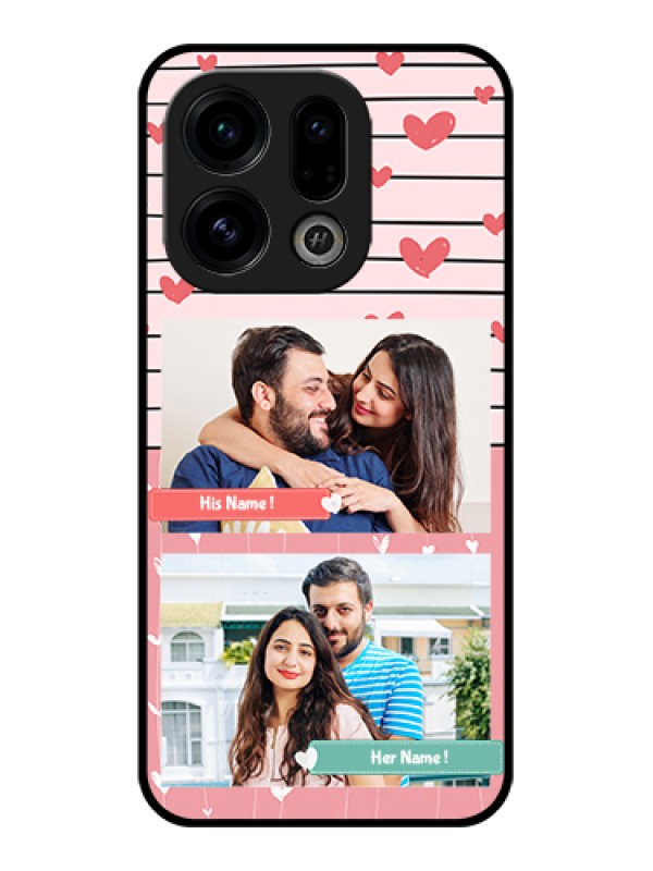 Custom Oppo Find X9 5G Custom Glass Phone Case - Photo With Heart Design