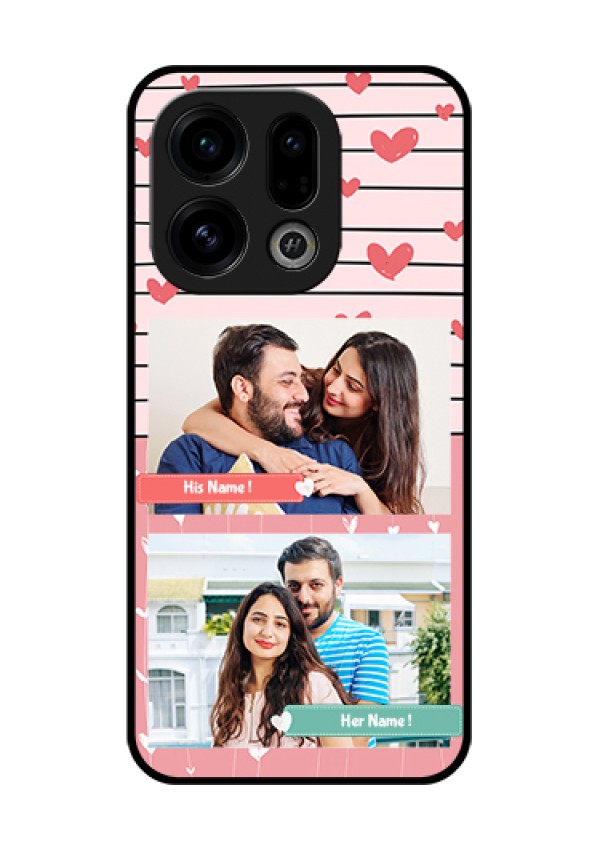Oppo Find X9 5G Custom Glass Phone Case - Photo With Heart Design