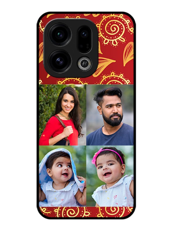 Custom Oppo Find X9 5G Custom Glass Phone Case - 4 Image Traditional Design