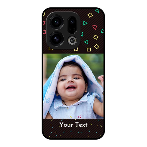Oppo Find X9 5G Custom Glass Phone Case - With Confetti Birthday Design Oppo Find X9 5G Custom Glass Phone Case - With Confetti Birthday Design