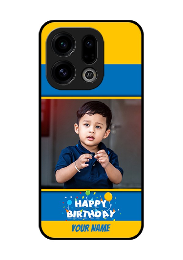 Oppo Find X9 5G Custom Glass Phone Case - Birthday Wishes Design