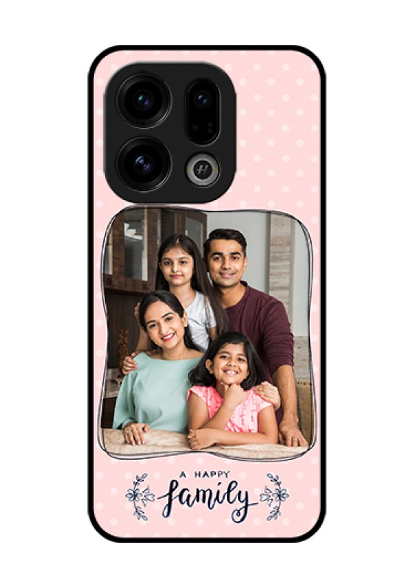 Oppo Find X9 5G Custom Glass Phone Case - Family With Dots Design