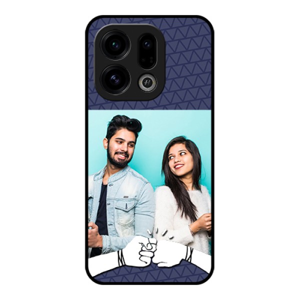 Oppo Find X9 5G Custom Glass Phone Case - With Best Friends Design