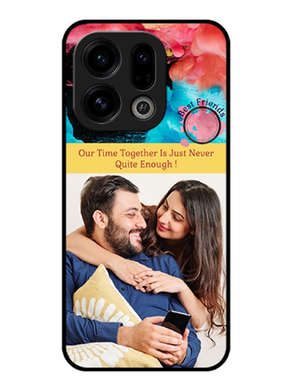 Custom Oppo Find X9 5G Custom Glass Phone Case - Quote With Acrylic Painting Design