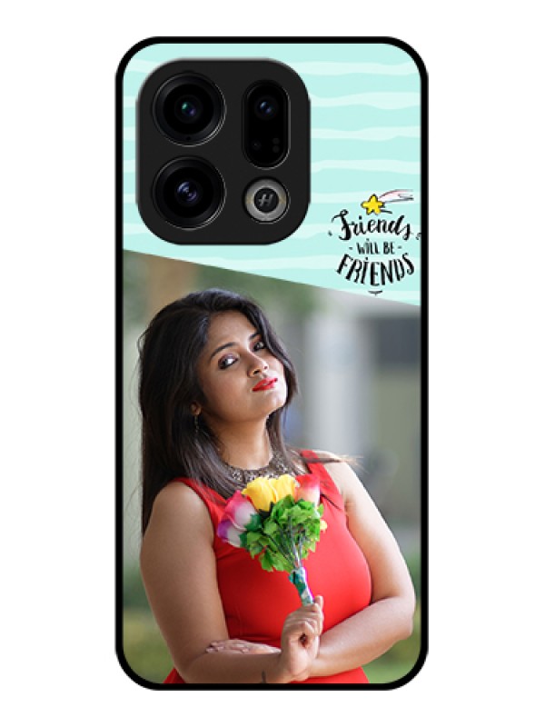 Custom Oppo Find X9 5G Custom Glass Phone Case - Friends Picture Icon Design