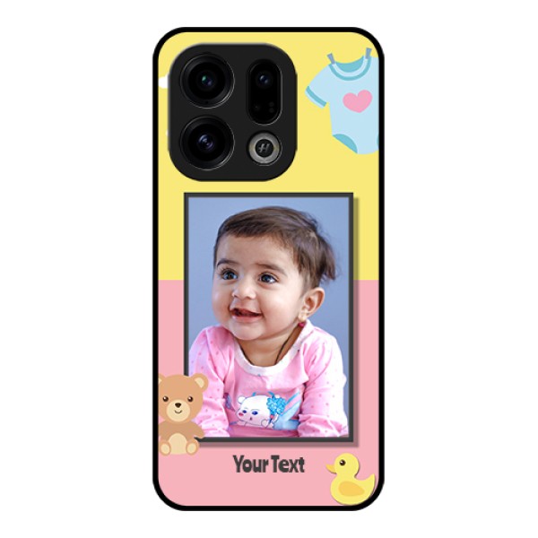 Oppo Find X9 5G Custom Glass Phone Case - Kids 2 Color Design