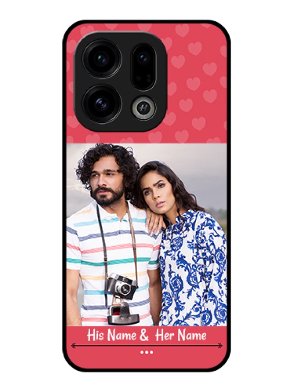 Custom Oppo Find X9 5G Custom Glass Phone Case - Simple Love Design
