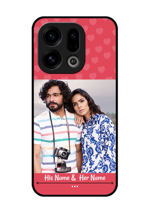 Oppo Find X9 5G Custom Glass Phone Case - Simple Love Design