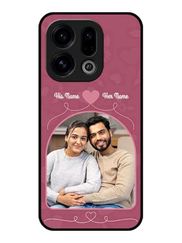 Custom Oppo Find X9 5G Custom Glass Phone Case - Love Floral Design