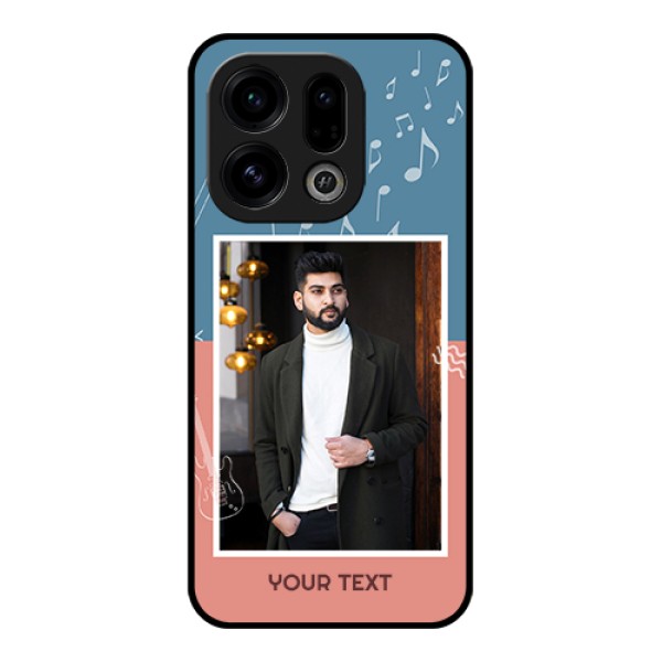 Oppo Find X9 5G Custom Glass Phone Case - With Color Musical Note Design Oppo Find X9 5G Custom Glass Phone Case - With Color Musical Note Design