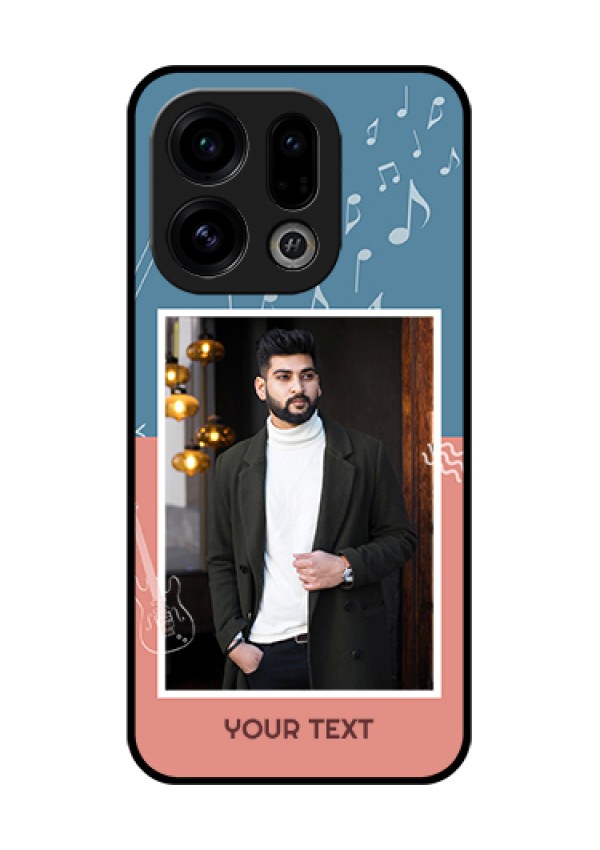 Oppo Find X9 5G Custom Glass Phone Case - With Color Musical Note Design