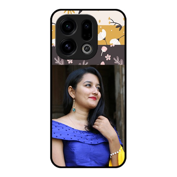 Oppo Find X9 5G Custom Glass Phone Case - Stylish Floral Design