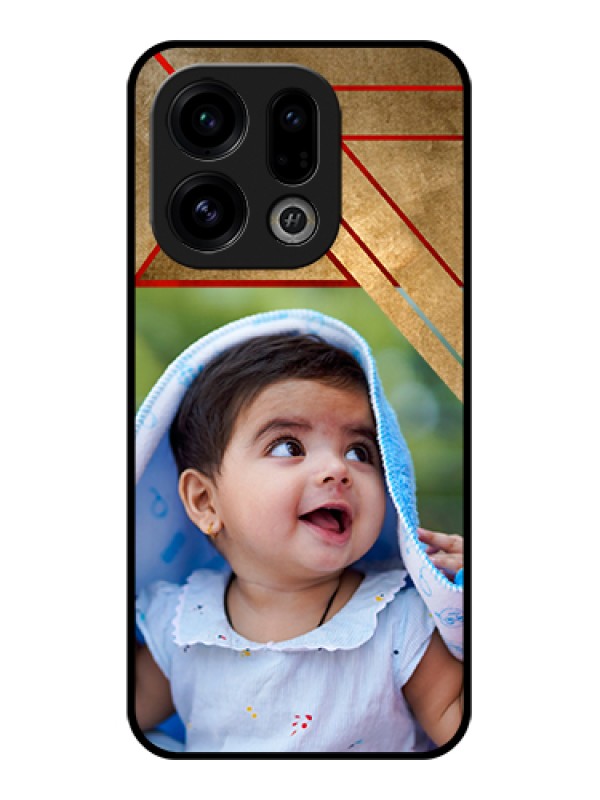 Custom Oppo Find X9 5G Custom Glass Phone Case - Gradient Abstract Texture Design