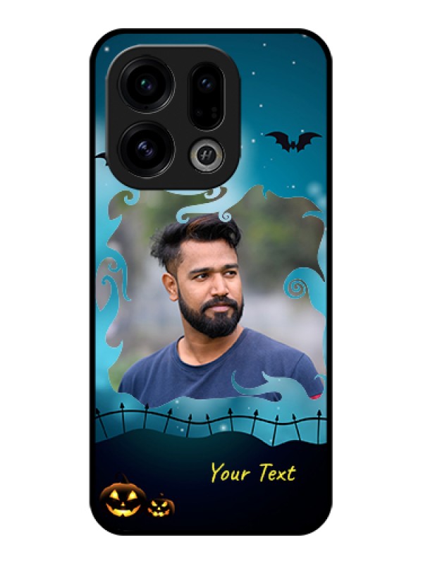 Custom Oppo Find X9 5G Custom Glass Phone Case - Halloween Frame Design