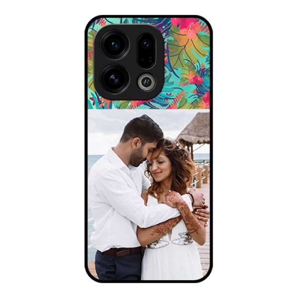 Oppo Find X9 5G Custom Glass Phone Case - Watercolor Floral Design Oppo Find X9 5G Custom Glass Phone Case - Watercolor Floral Design