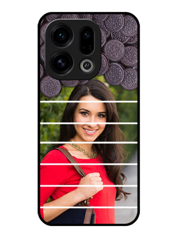 Custom Oppo Find X9 5G Custom Glass Phone Case - With Oreo Biscuit Design