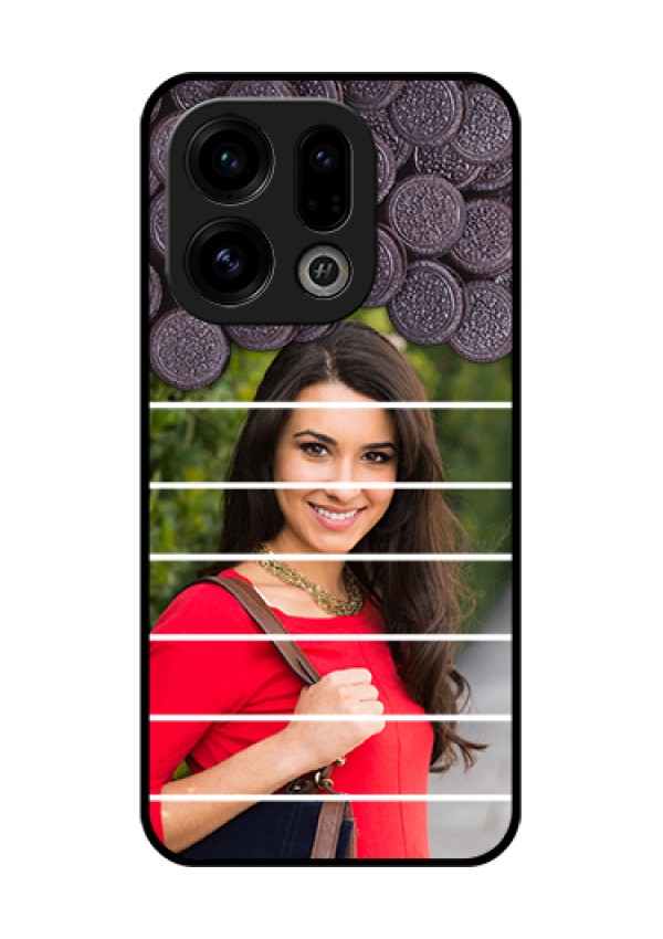 Oppo Find X9 5G Custom Glass Phone Case - With Oreo Biscuit Design