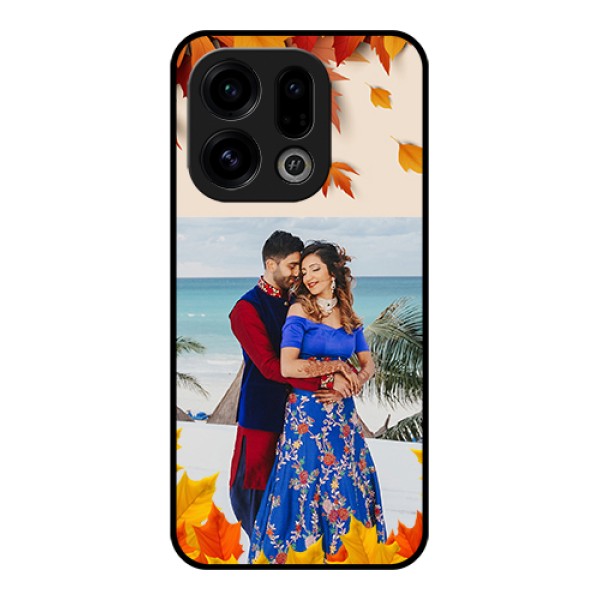 Oppo Find X9 5G Custom Glass Phone Case - Autumn Maple Leaves Design Oppo Find X9 5G Custom Glass Phone Case - Autumn Maple Leaves Design
