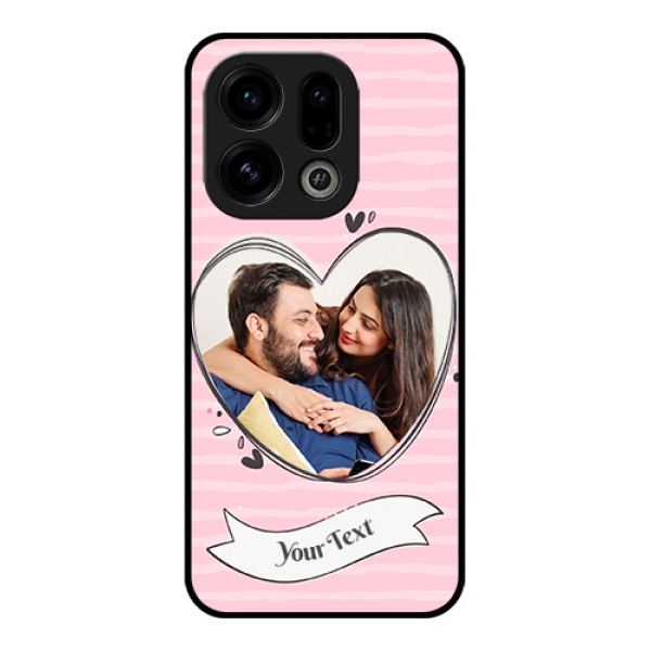 Oppo Find X9 5G Custom Glass Phone Case - Vintage Heart Design