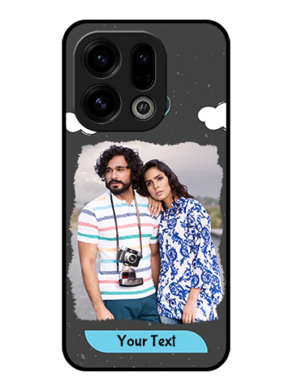 Custom Oppo Find X9 5G Custom Glass Phone Case - Splashes With Love Doodles Design